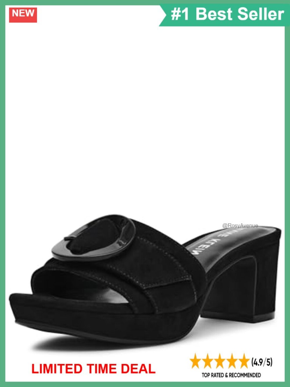 Anne Klein Pepper Platform Heeled Sandal Slip-On